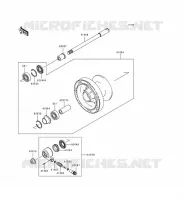 ROUE AVANT pour Kawasaki EN500 LTD