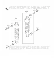 SUSPENSION/AMORTISSEUR pour Kawasaki EN500 LTD