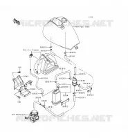 SYSTEME D'EVAPORATION CARBURANT pour Kawasaki EN500 LTD