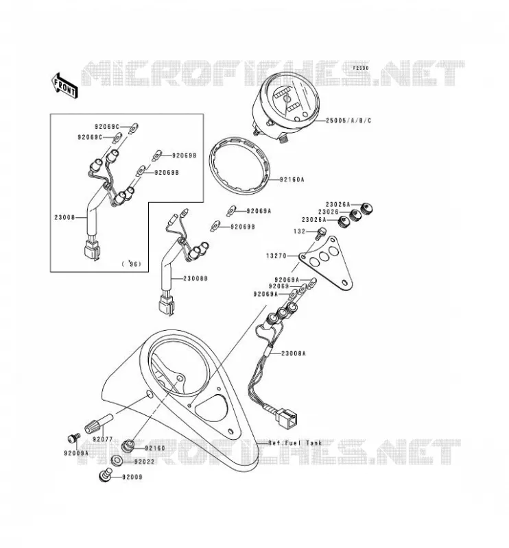 COMPTEURS Kawasaki MOTOS 500 2000 EN500 LTD  EN500-C5