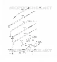 CABLES pour Kawasaki EN500 LTD