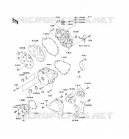 COUVERCLES MOTEUR pour Kawasaki EN500 LTD