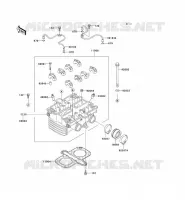 CULASSE pour Kawasaki EN500 LTD