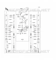 FOURCHE pour Kawasaki EN500 LTD
