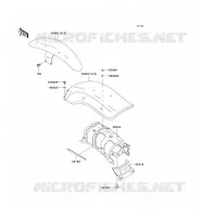 GARDE BOUE pour Kawasaki EN500 LTD