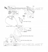LABEL pour Kawasaki EN500 LTD
