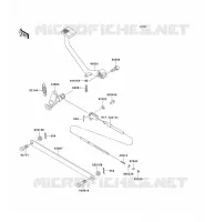 PEDALE DE FREIN/TORQUE LINK pour Kawasaki EN500 LTD