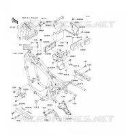 PIECE DE CADRE (COUVERTURE) pour Kawasaki EN500 LTD
