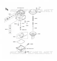 PI&Egrave;CES DE CARBURATEUR pour Kawasaki EN500 LTD