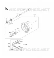ROUE AVANT pour Kawasaki EN500 LTD