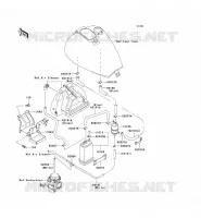 SYSTEME D'EVAPORATION CARBURANT(CA) pour Kawasaki EN500 LTD