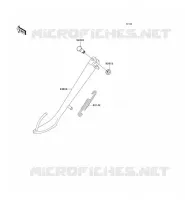 BEQUILLES pour Kawasaki EN500 LTD