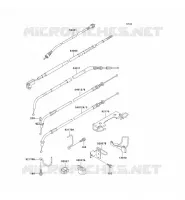 CABLES pour Kawasaki EN500 LTD