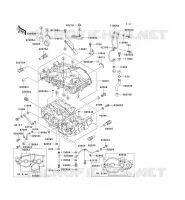 CARTER MOTEUR(S) pour Kawasaki EN500 LTD