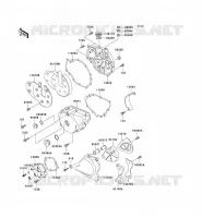 COUVERCLES MOTEUR pour Kawasaki EN500 LTD