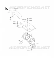 GARDE BOUE pour Kawasaki EN500 LTD