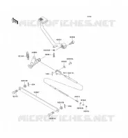 PEDALE DE FREIN/TORQUE LINK pour Kawasaki EN500 LTD