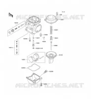 PI&Egrave;CES DE CARBURATEUR pour Kawasaki EN500 LTD