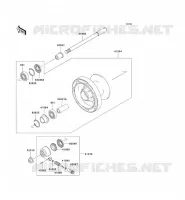 ROUE AVANT pour Kawasaki EN500 LTD