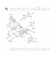 SUPPORT MOTEUR pour Kawasaki EN500 LTD