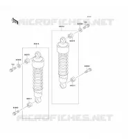 SUSPENSION/AMORTISSEUR pour Kawasaki EN500 LTD