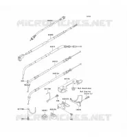 CABLES pour Kawasaki EN500 LTD