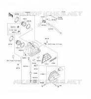 FILTRE A AIR pour Kawasaki EN500 LTD