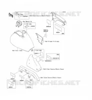 LABEL pour Kawasaki EN500 LTD
