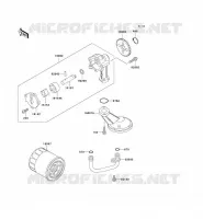 POMPE A HUILE/FILTRE &Agrave; HUILE pour Kawasaki EN500 LTD