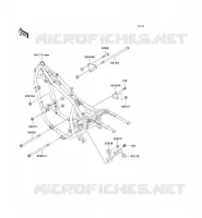 SUPPORT MOTEUR pour Kawasaki EN500 LTD