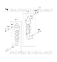 SUSPENSION/AMORTISSEUR pour Kawasaki EN500 LTD
