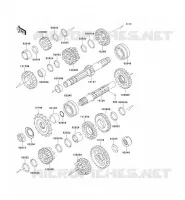 TRANSMISSION pour Kawasaki EN500 LTD