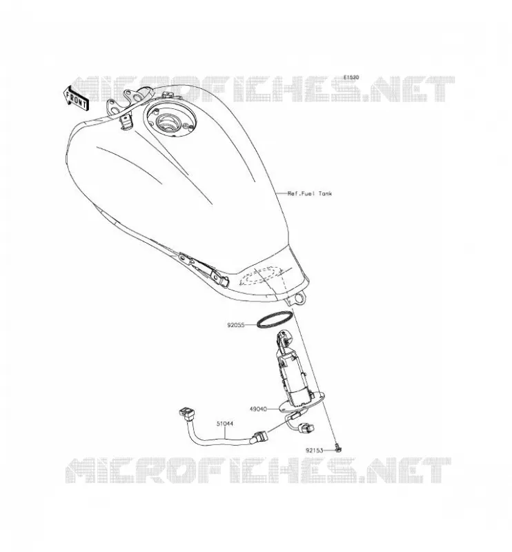 POMPE A ESSENCE Kawasaki MOTOS 650 2015 VULCAN S  EN650AFF