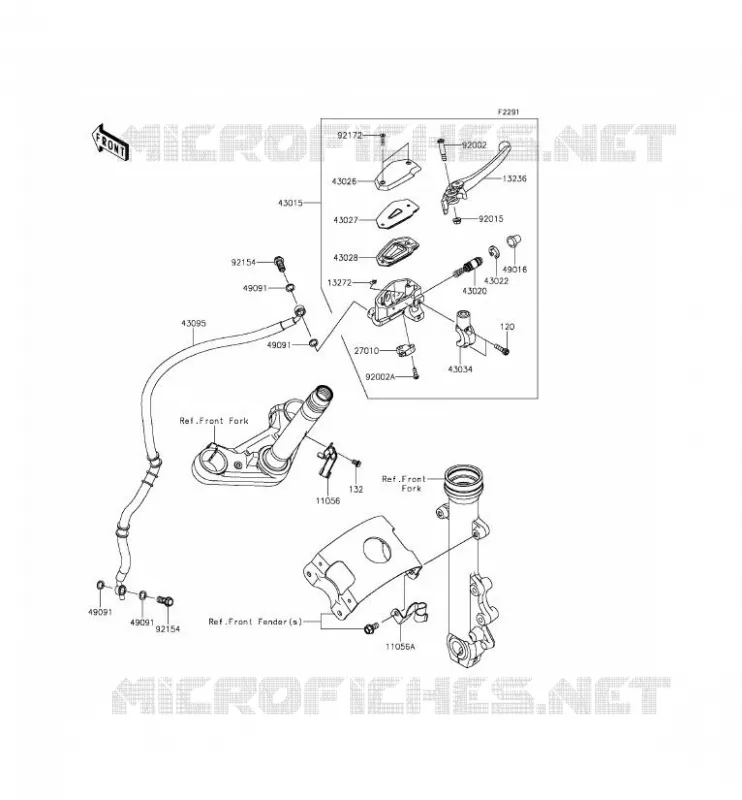 MAITRE CYLINDRE AV Kawasaki MOTOS 650 2016 VULCAN S  EN650AGF
