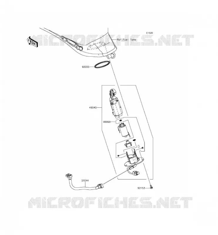 POMPE A ESSENCE Kawasaki MOTOS 650 2016 VULCAN S  EN650AGF