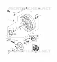 ROUE ARRI&Egrave;RE/CHAINE pour Kawasaki VULCAN S ABS