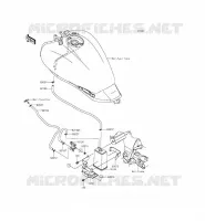 SYSTEME D'EVAPORATION CARBURANT(CA) pour Kawasaki VULCAN S ABS