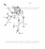 BEQUILLES pour Kawasaki Z250 SCORPION