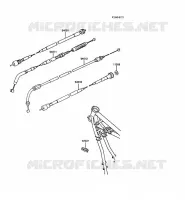 CABLES pour Kawasaki Z250 SCORPION