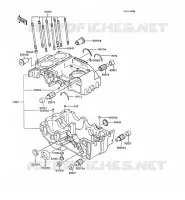 CARTER MOTEUR(S) pour Kawasaki Z250 SCORPION