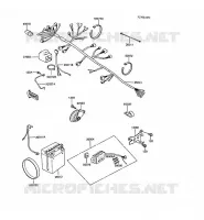 CHASSIS EQUIPMENT ELECTRIQUE pour Kawasaki Z250 SCORPION
