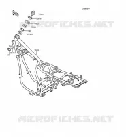 CH&Acirc;SSIS pour Kawasaki Z250 SCORPION
