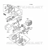 CLIGNOTANTS pour Kawasaki Z250 SCORPION