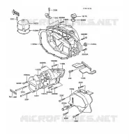 COUVERCLES MOTEUR pour Kawasaki Z250 SCORPION