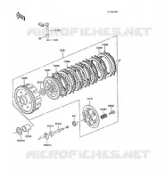 EMBRAYAGE pour Kawasaki Z250 SCORPION