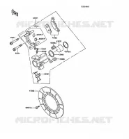 FREIN AVANT pour Kawasaki Z250 SCORPION
