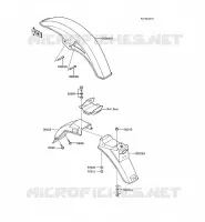 GARDE BOUE pour Kawasaki Z250 SCORPION