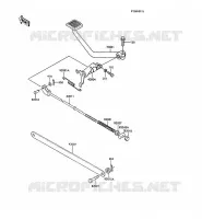 PEDALE DE FREIN pour Kawasaki Z250 SCORPION