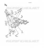 PIECE DE CADRE (COUVERTURE) pour Kawasaki Z250 SCORPION