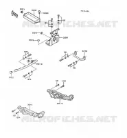 SUPPORT BATTERIE pour Kawasaki Z250 SCORPION